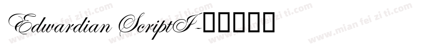 Edwardian ScriptI字体转换